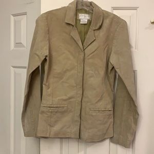 😍 Charlotte Russe Suede Shell 100% Leather jacket coat 100% Nylon lined S